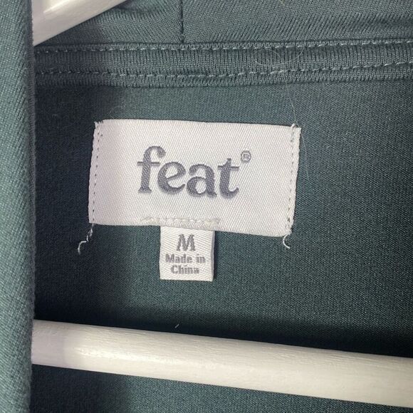 Feat Standard Hoodie Size M Gray Green - Picture 4 of 8